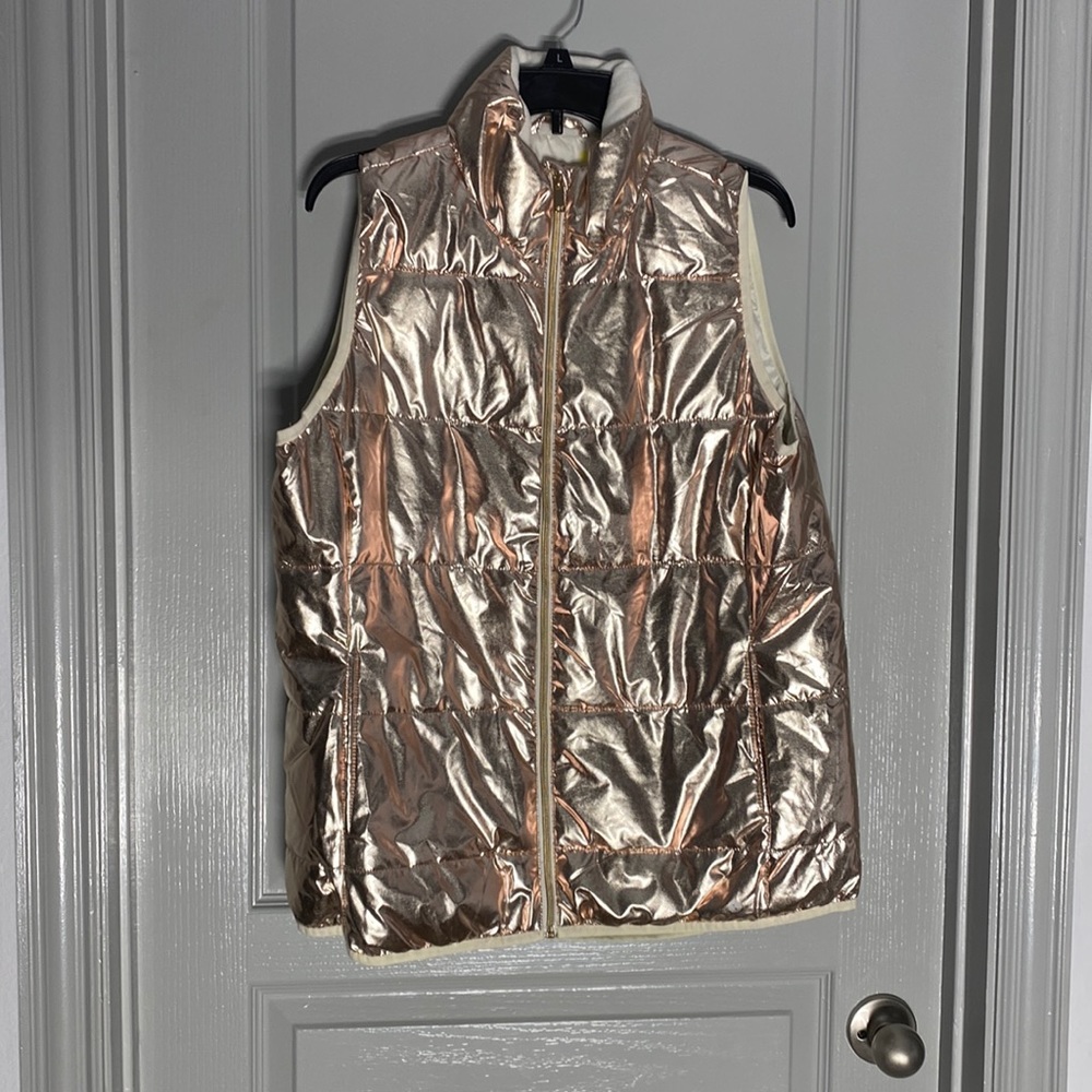 Rose Gold Metallic vest size L